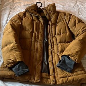 Athleta Mustard Puffer Jacket